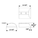 TACO SuproFlex Medium Stainless Steel End Cap [F16-0272]
