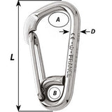 Wichard Asymmetric Carbine Hook - Length 100mm - 13/32" [2326W]
