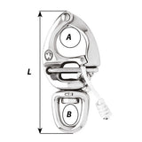 Wichard HR Quick Release Snap Shackle w/Swivel Eye - Length 2-3/4" [2673W]